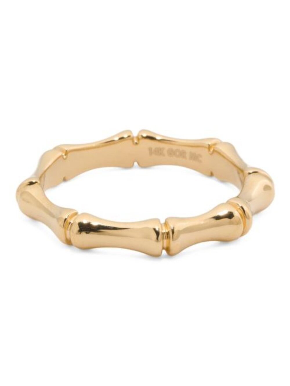 ORIANA COLLECTION 14kt Gold Electroform Bamboo Ring